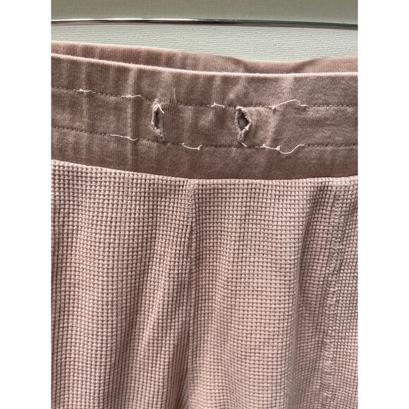 Mate the Label Organic Cotton Waffle Knit Rose Jogger Pants Size L - Picture 5 of 11